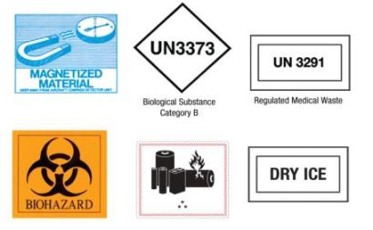 Hazmat Warning Stickers